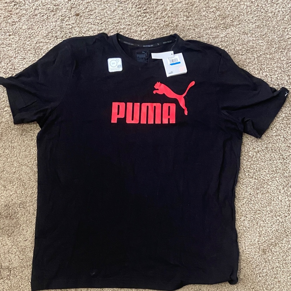 Black Puma TShirt XL new